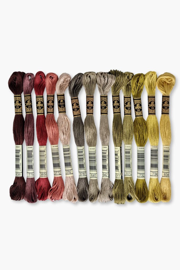 DMC Mouliné Spécial 117 – Dry Forest Set – 13 Embroidery Skeins