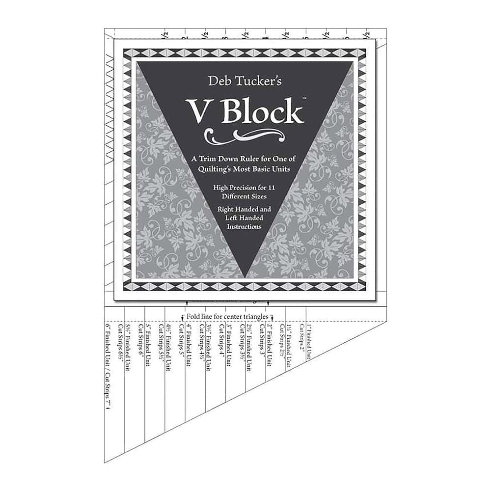 V Block Trimmer Ruler