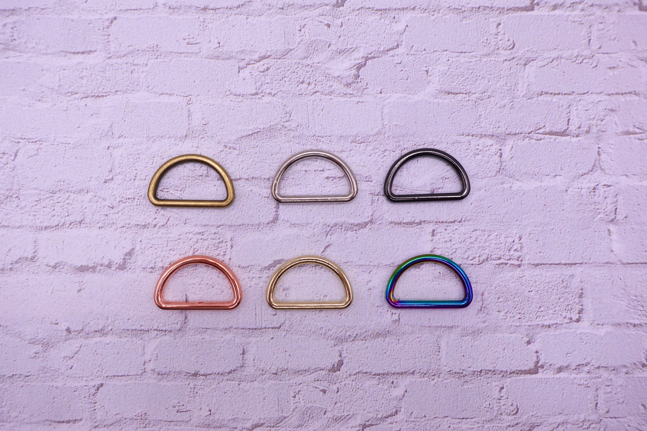 D-Rings (4 Pack) - 3/4" ( 6 Colours)