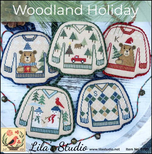 Woodland Holiday Cross Stitch Pattern by Lila's Studio