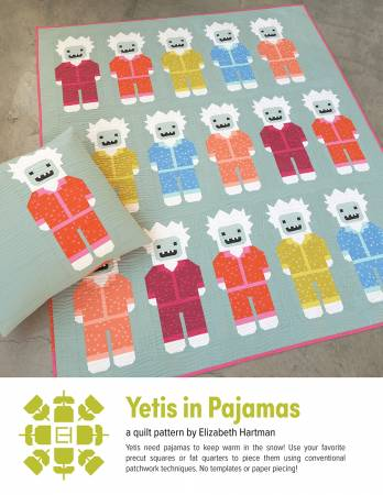 YETIS IN PAJAMAS QUILT PATTERN BY ELIZABETH HARTMAN