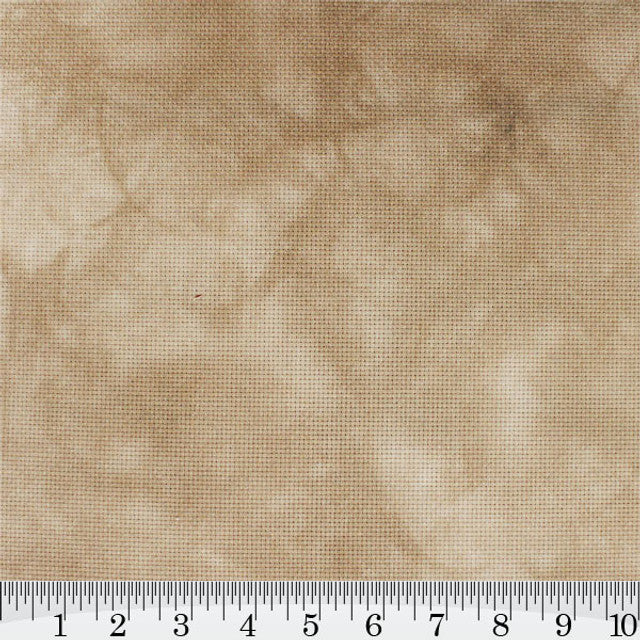 Fabric Flair Cafe Au Lait Hand Dyed effect 32ct Linen Pre-Cut