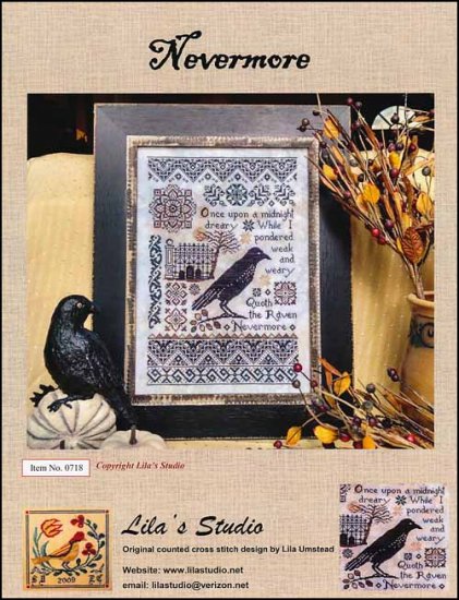 Nevermore Cross Stitch Pattern by Lila's Studio