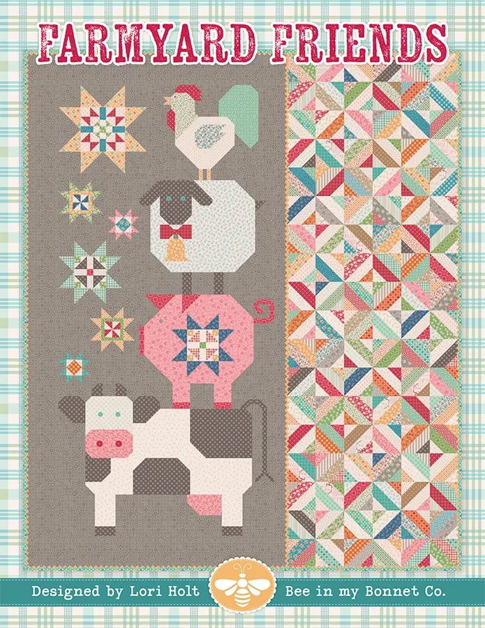 The Farmyard Friends Quilt Pattern Booklet by Lori Holt of Bee in my Bonnet