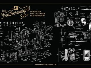 Featherweight Schematic Servicing Mat