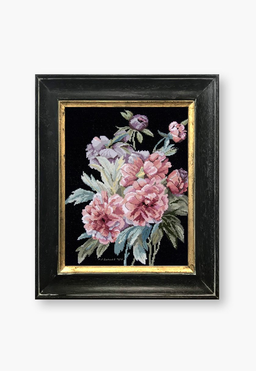 DMC – Pfingstrosen-Kreuzstich-Set – Set für Fortgeschrittene – Louvre-Kollektion