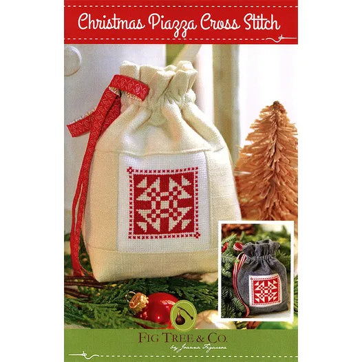 Christmas Piazza Cross Stitch by Fig Tree Paper PATTERN