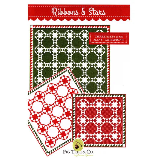 Ribbons and Stars by Fig Tree Paper PATTERN