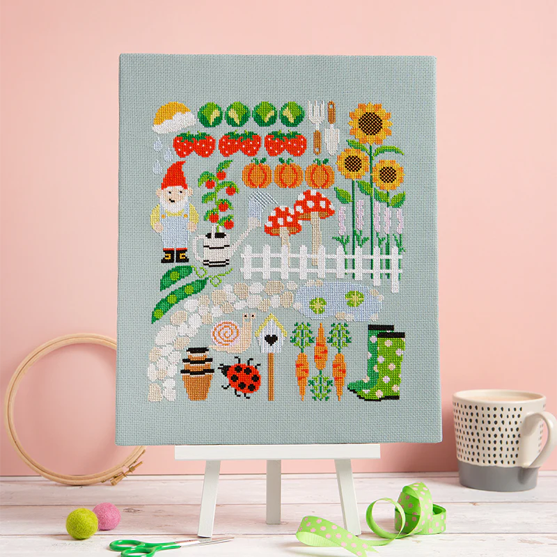 How Does Your Garden Grow Cross Stitch Kit by Caterpillar Cross Stitch