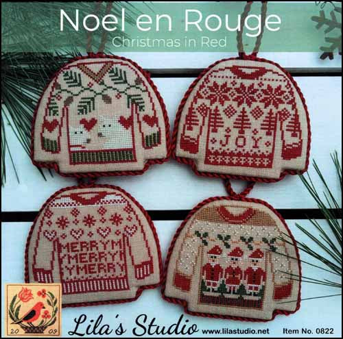 Noel en Rouge Cross Stitch Pattern by Lila's Studio