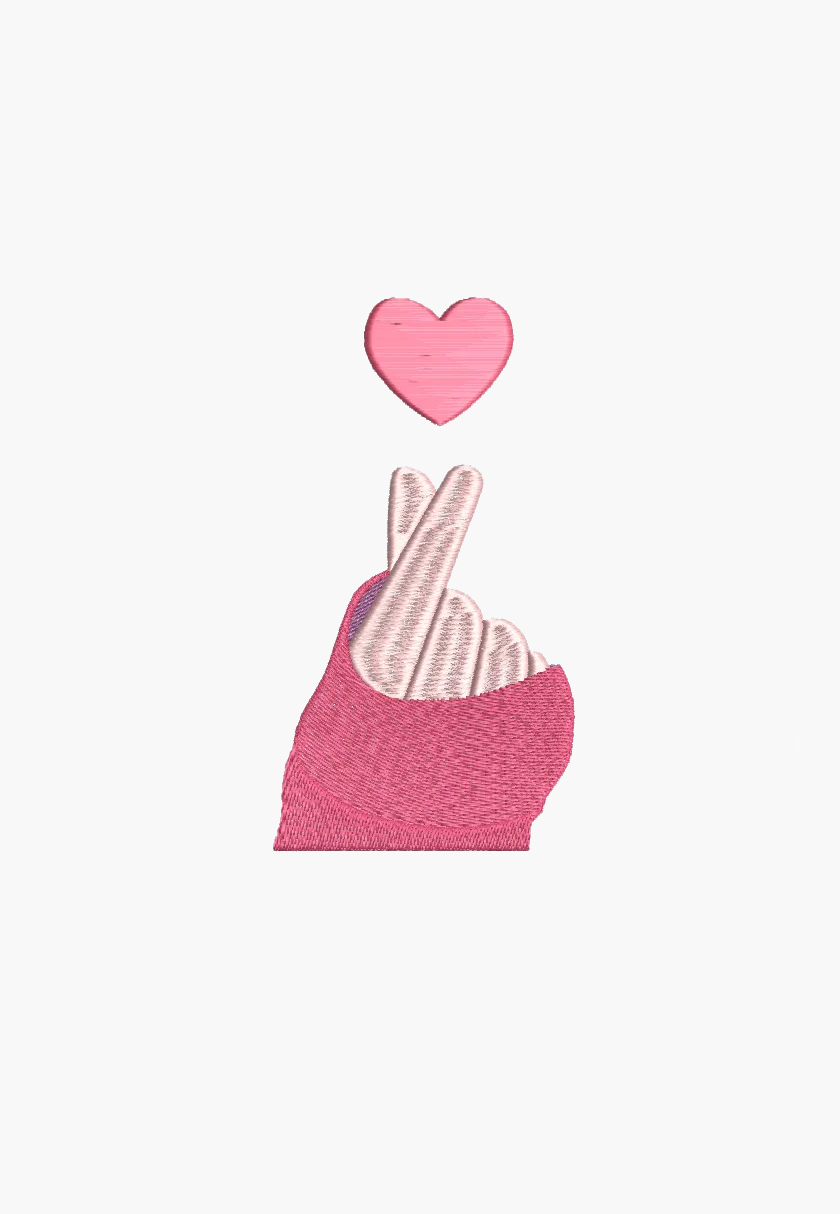 HEART BY HAND – Machine Embroidery Design – Instant Download