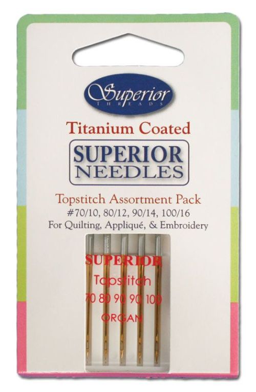 Superior Titanium-Coated Needle - Assortment Topstitch