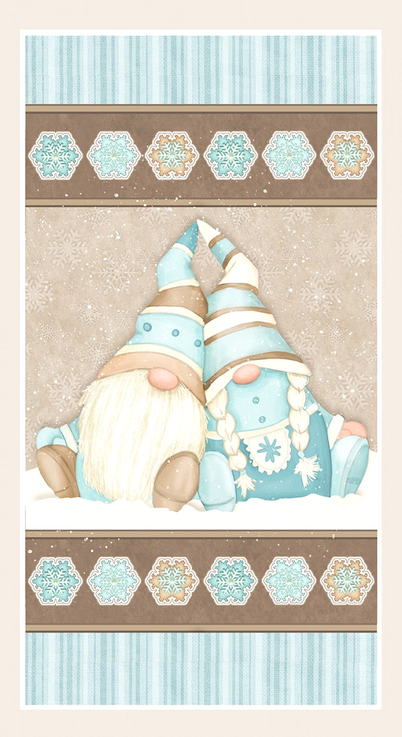 I Love Sn'Gnomies Flannel Panel F9646P-13 Multi Gnome Panel
