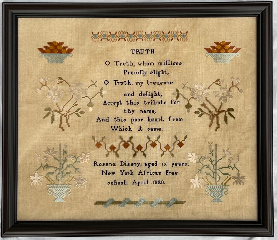 Rosena Disery 1820 Sampler | WorksByABC