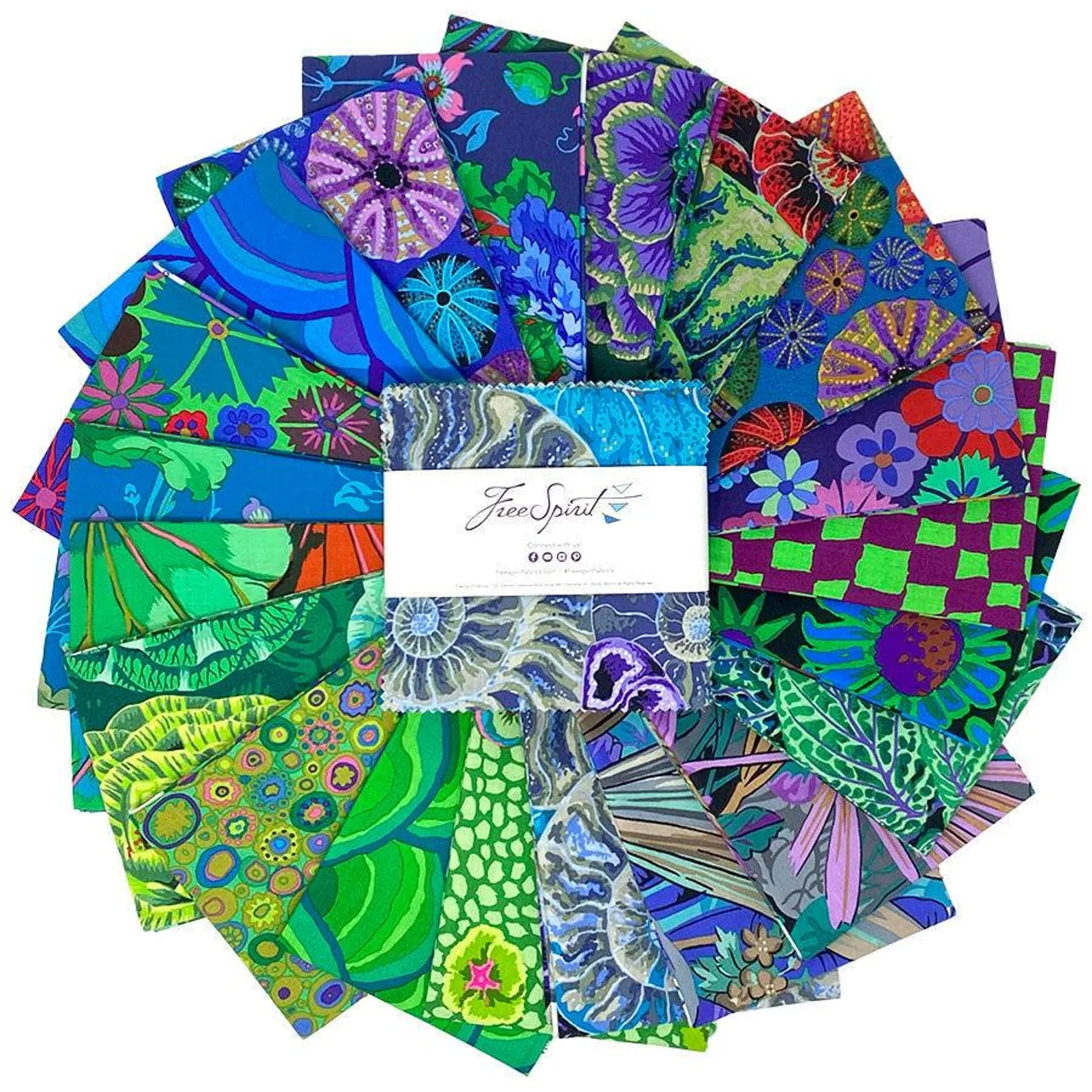 Kaffe Fassett Collective August 2024 - 5" Charms - Cool