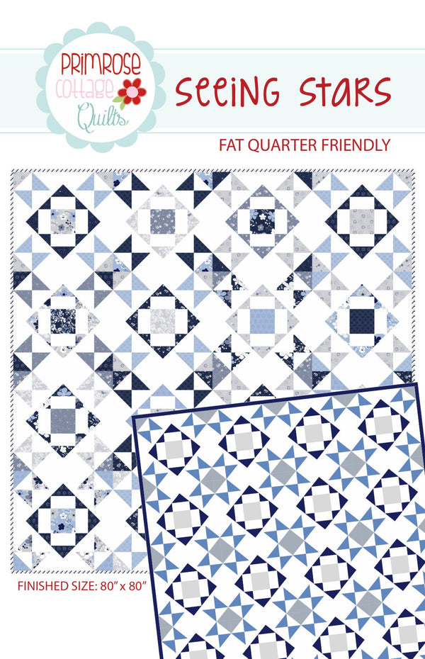 Seeing Stars by Lindsey Weight of Primrose Cottage Quilts - Quilt PDF Pattern
