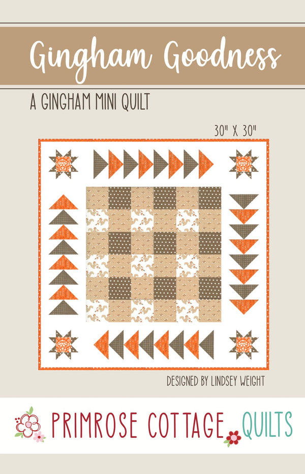 Gingham Goodness by Lindsey Weight of Primrose Cottage Quilts - Quilt PDF Pattern
