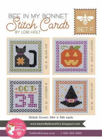 Bee In My Bonnet Stitch Card Set F by Lori Holt - PAPER Pattern