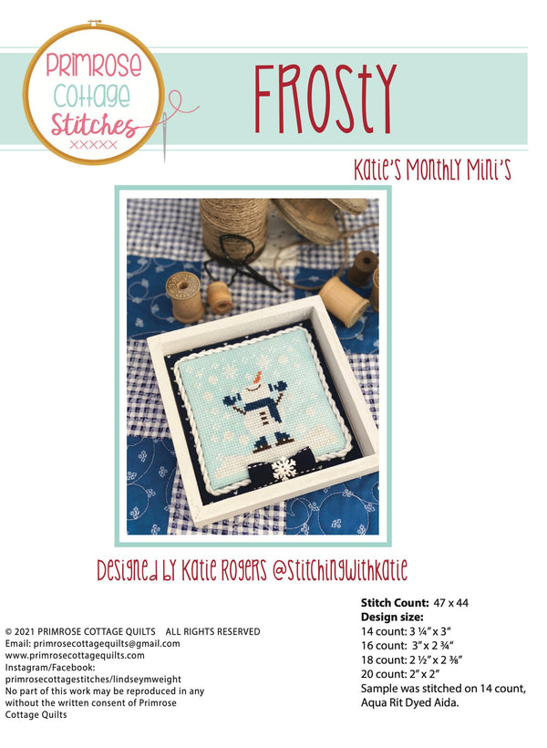 Frosty Cross Stitch by Katie Rogers of Primrose Cottage Stitches- PDF Pattern