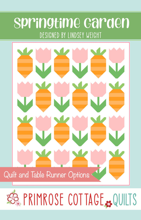 Springtime Garden by Lindsey Weight of Primrose Cottage Quilts - Quilt PDF Pattern