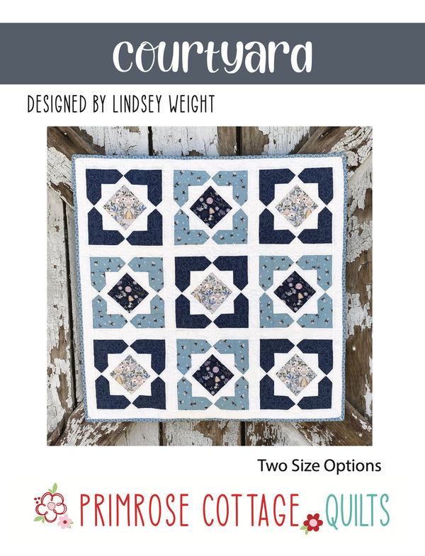 Courtyard Pattern by Lindsey Weight of Primrose Cottage Quilts - Quilt PDF Pattern