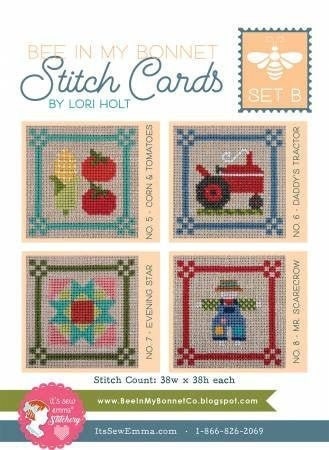 Bee In My Bonnet Stitch Card Set B by Lori Holt - PAPER Pattern