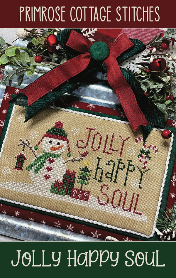 Jolly Happy Soul Cross Stitch by Lindsey Weight of Primrose Cottage Stitches - PDF Pattern
