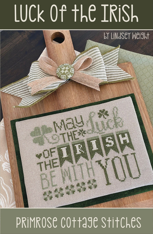 Luck of the Irish Cross Stitch by Lindsey Weight of Primrose Cottage Stitches - PDF Pattern