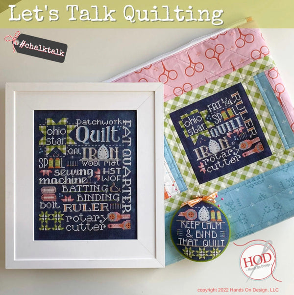 Let's Talk Quilting by Hands on Design - PAPER PATTERN