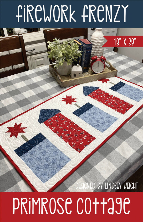 Firework Frenzy by Lindsey Weight of Primrose Cottage Quilts - PAPER Pattern PCQ-033