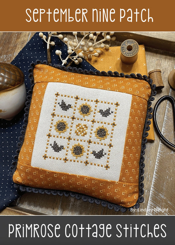 September Nine Patch (Lindsey's Nine Patch Series) by Lindsey Weight of Primrose Cottage - PAPER Pattern PCS-074
