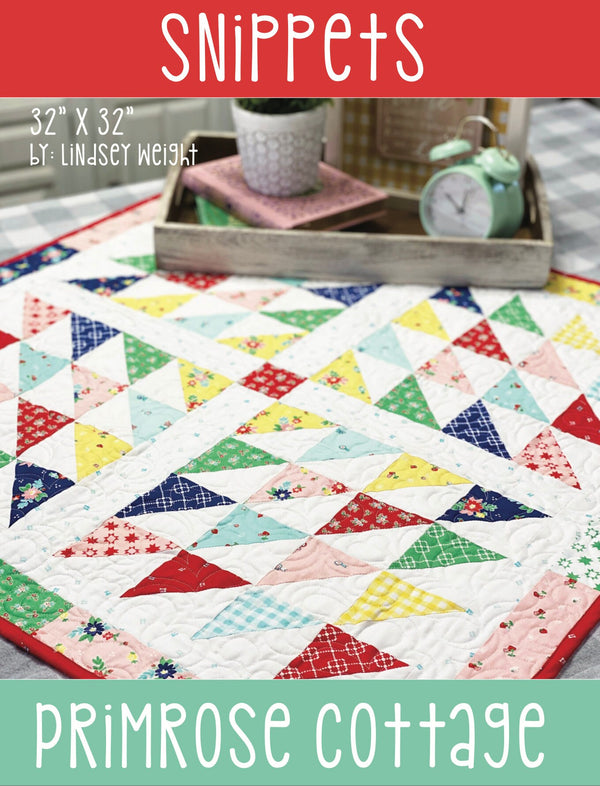 Snippets by Lindsey Weight of Primrose Cottage Quilts - Table Topper PDF Pattern