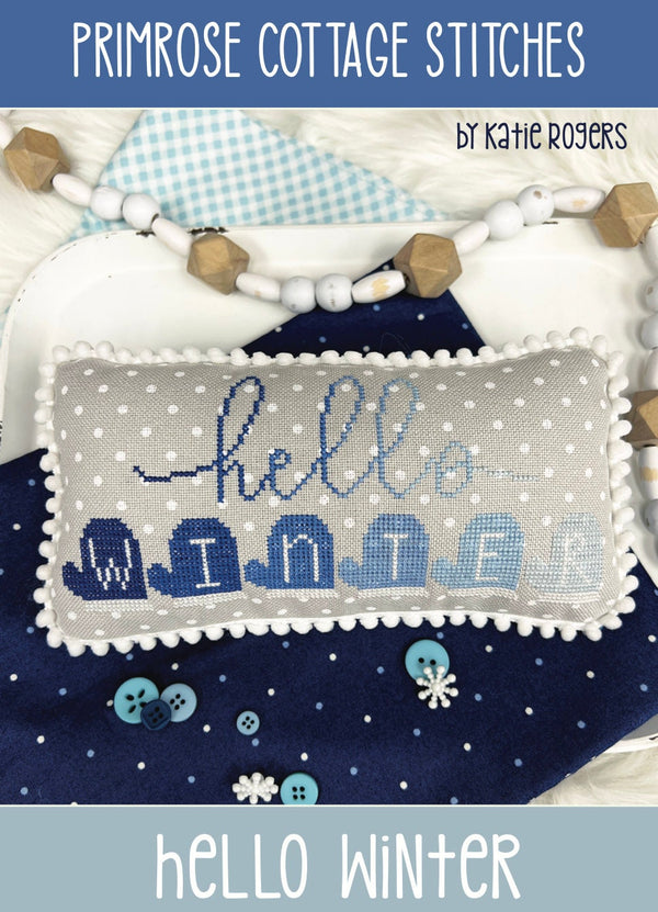 Hello Winter Cross Stitch by Katie Rogers of Primrose Cottage - PDF Pattern