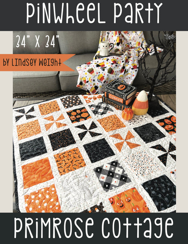 Pinwheel Party by Lindsey Weight of Primrose Cottage Quilts - Table Topper PDF Pattern