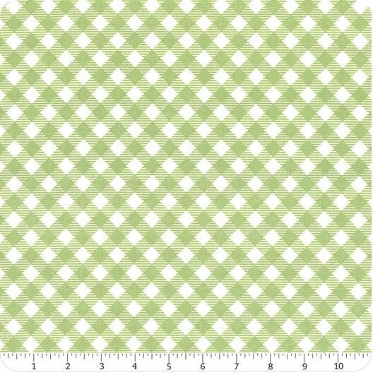 Bee Ginghams Granny Green - Lori Holt of Bee in My Bonnet - Fabric Off the Bolt