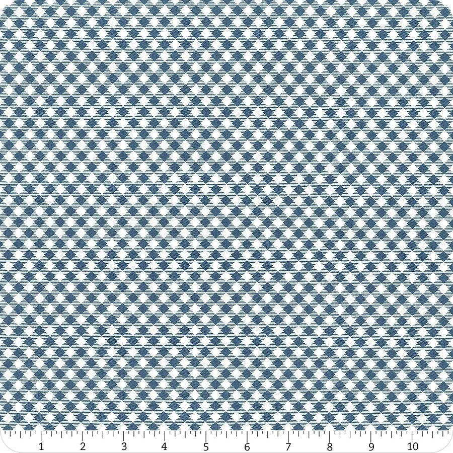 Bee Ginghams Denim - Lori Holt of Bee in My Bonnet - Fabric Off the Bolt