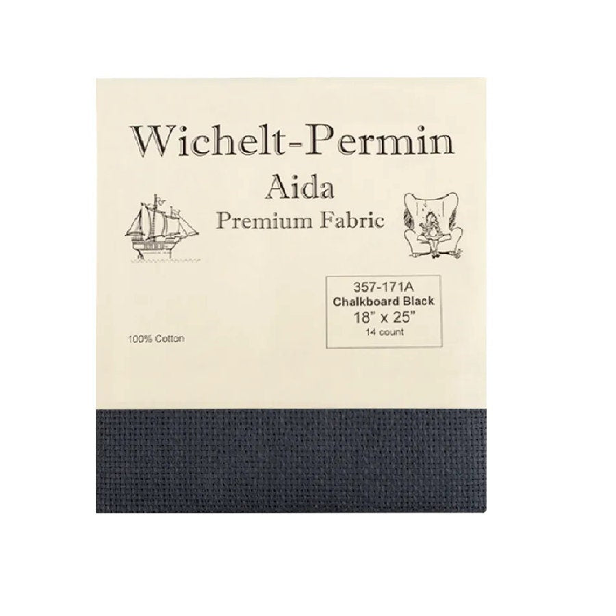 14 Count Chalkboard Black Aida by Wichelt