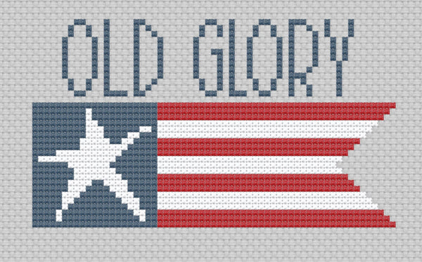 Flags on the 4th (Release #3) Cross Stitch - Two Flag Patterns Included! by Lindsey Weight - PDF Pattern