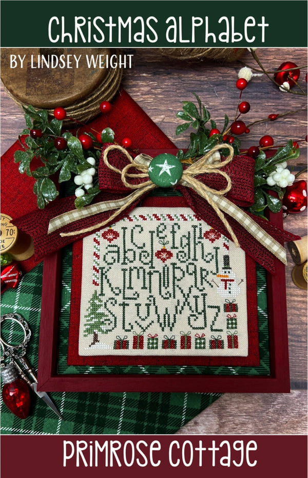 Christmas Alphabet Cross Stitch by Lindsey Weight of Primrose Cottage - PDF Pattern