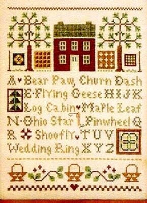 Quilt Time Sampler - Little House Needleworks - Cross Stitch Pattern