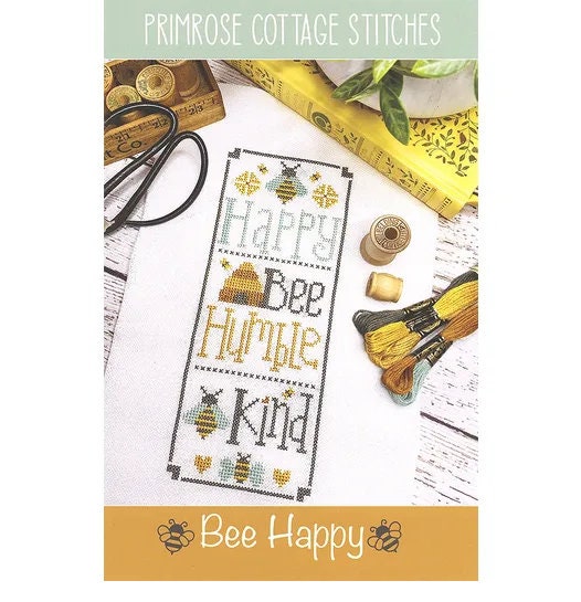 Bee Happy -Primrose Cottage Stitches - Cross Stitch Pattern