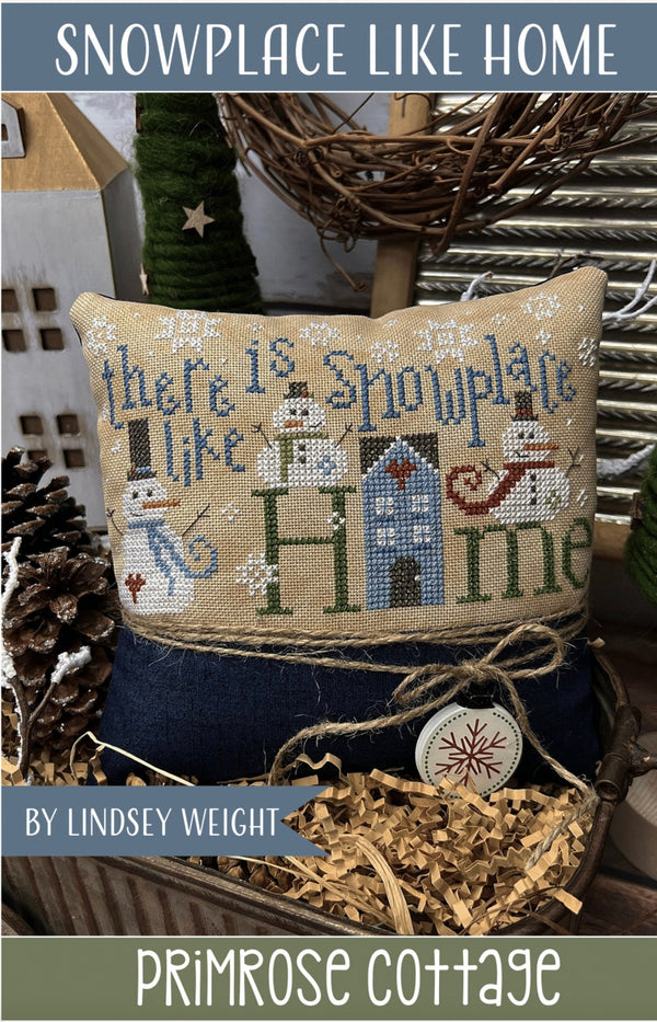 Snowplace Like HomeCross Stitch by Lindsey Weight of Primrose Cottage - PDF Pattern