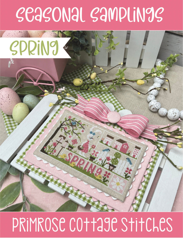 Seasonal Samplings: Spring Cross Stitch by Lindsey Weight of Primrose Cottage - PDF Pattern