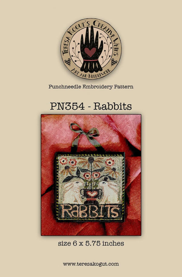 Rabbits, by Teresa Kogut Punch needle pattern