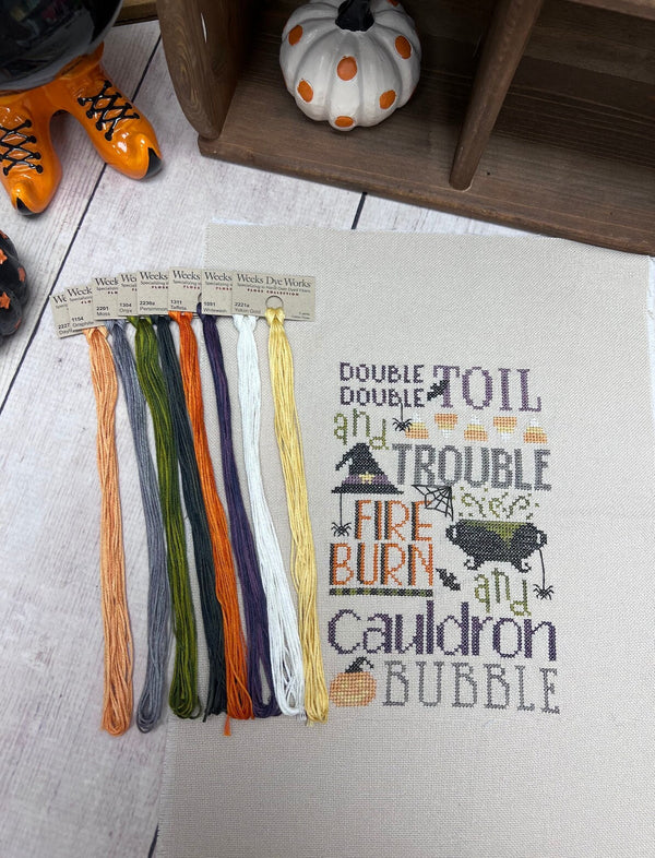 Floss Pack Only - for Toil and Trouble by Lindsey Weight of Primrose Cottage (Emily's Color Conversion) FPC-001