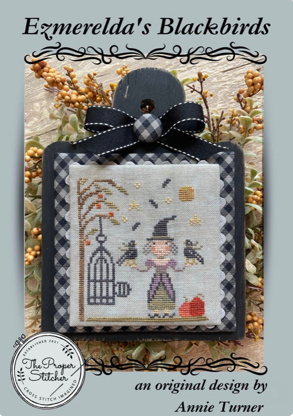 Ezmerelda's Blackbirds Cross Stitch By The Proper Stitcher - Paper Pattern
