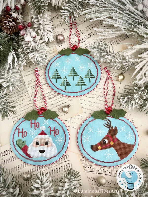 Wintergreen Christmas Cross Stitch by Luminous Fiber Arts - Paper Pattern