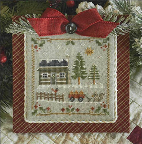 Log Cabin 1: Log Cabin- Squirrel by Little House Needleworks - PAPER Pattern