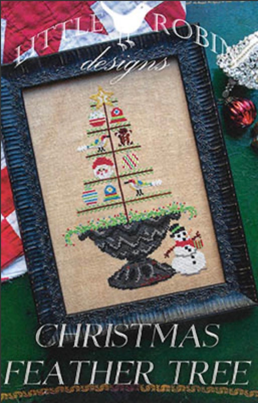 Christmas Feather Tree Cross Stitch by Little Robin Designs - Paper Pattern