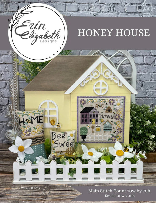 Honey House Cross Stitch by Erin Elizabeth - Paper Pattern